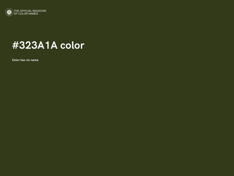 #323A1A color image