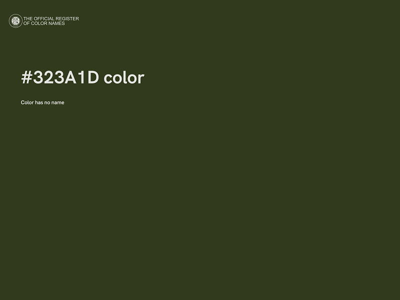 #323A1D color image