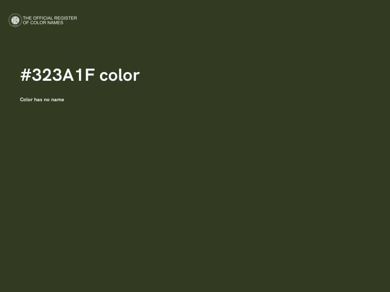 #323A1F color image