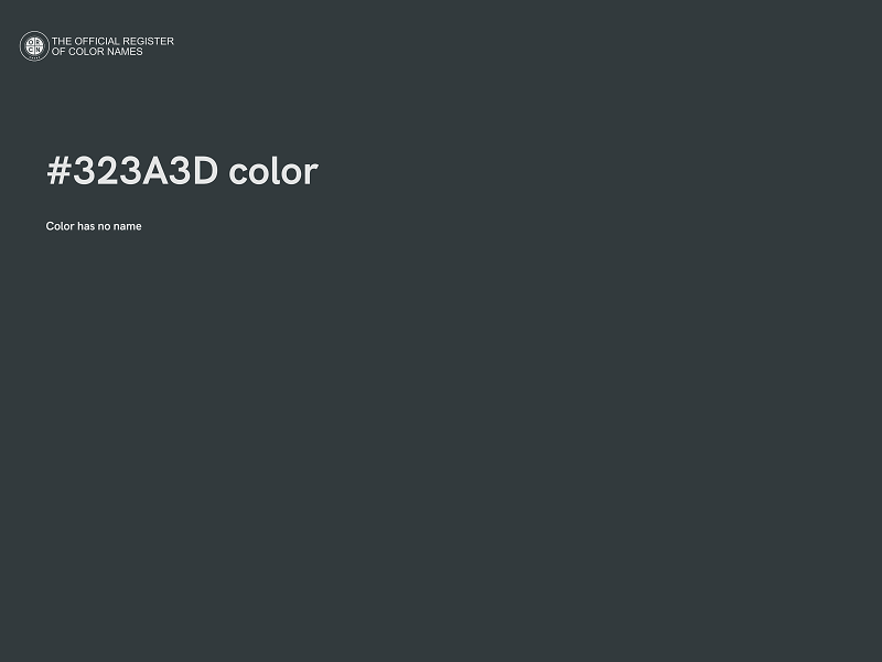 #323A3D color image