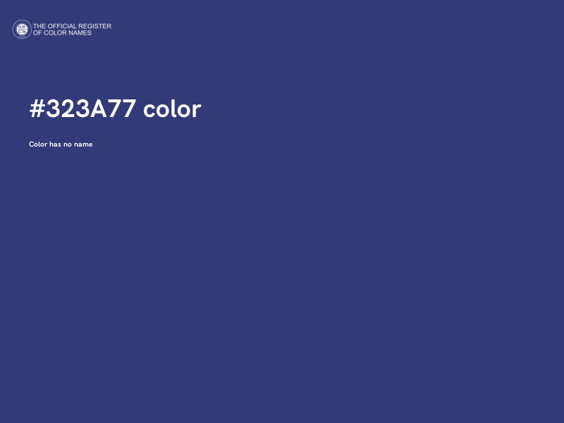 #323A77 color image