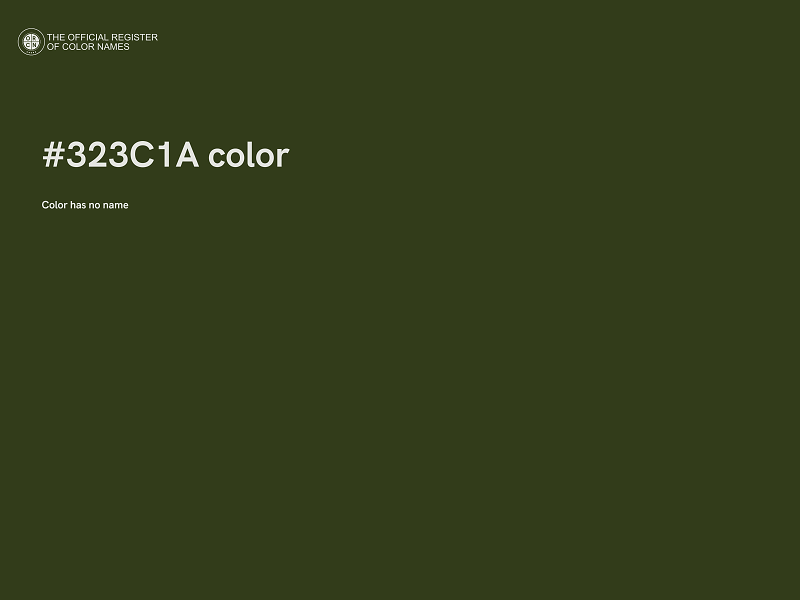 #323C1A color image