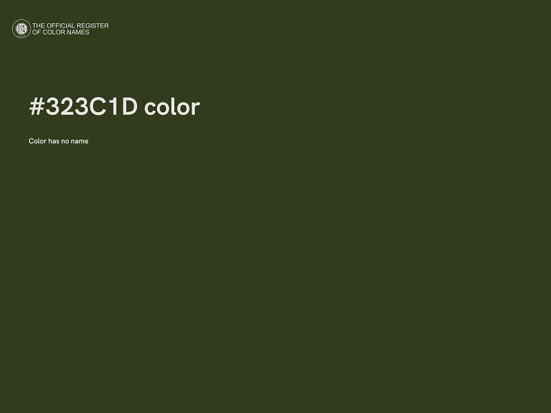 #323C1D color image