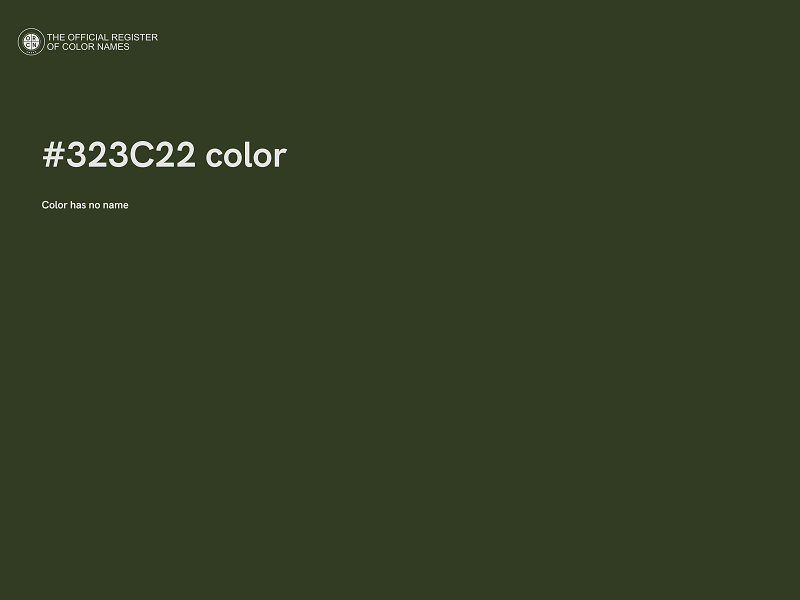 #323C22 color image