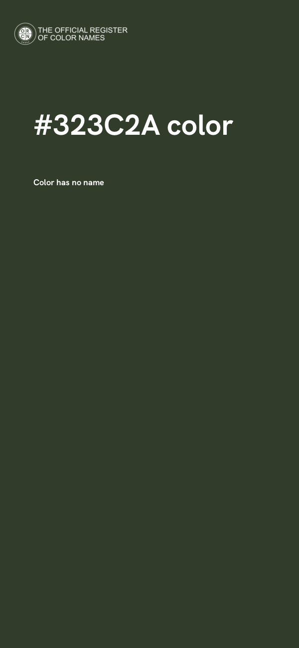 #323C2A color image