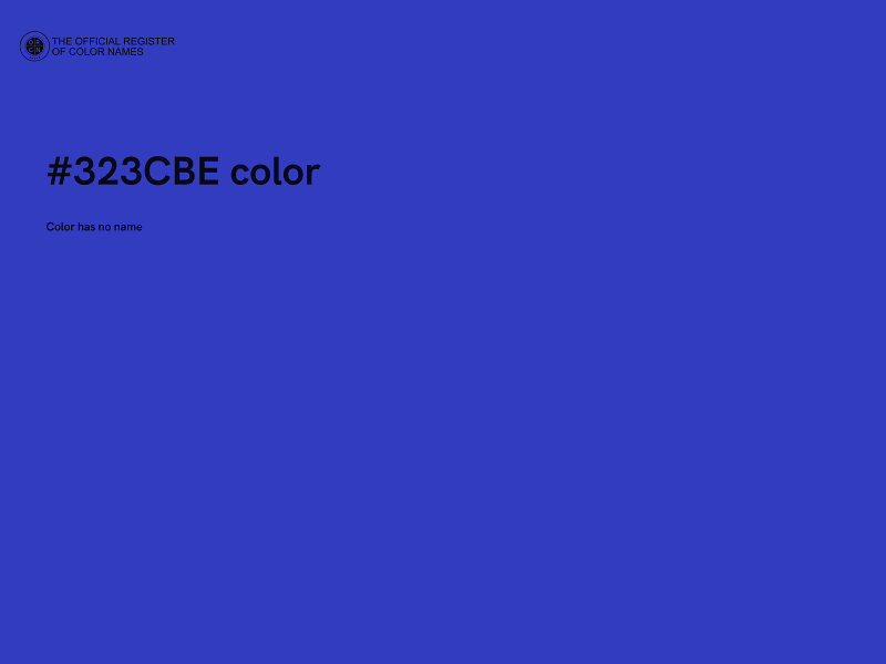 #323CBE color image