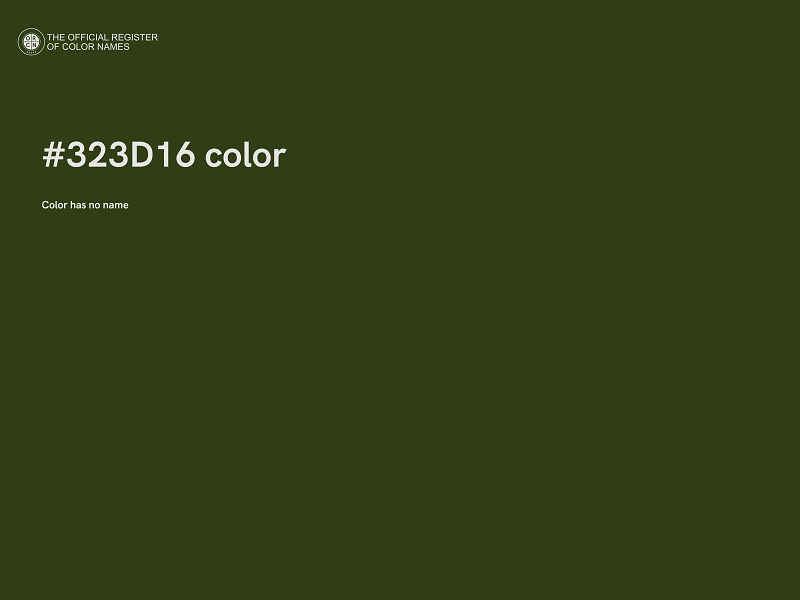 #323D16 color image