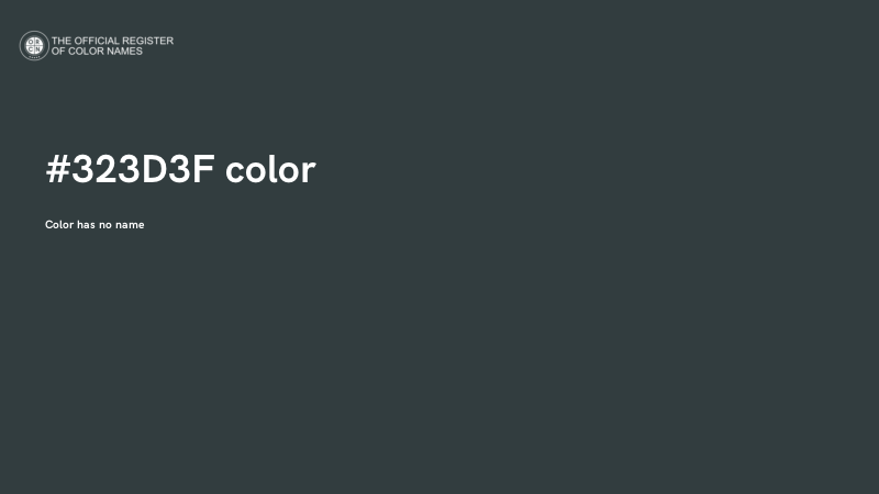 #323D3F color image
