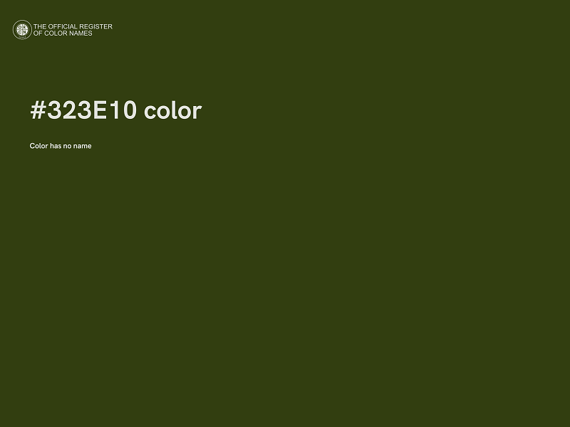 #323E10 color image