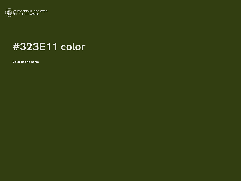 #323E11 color image
