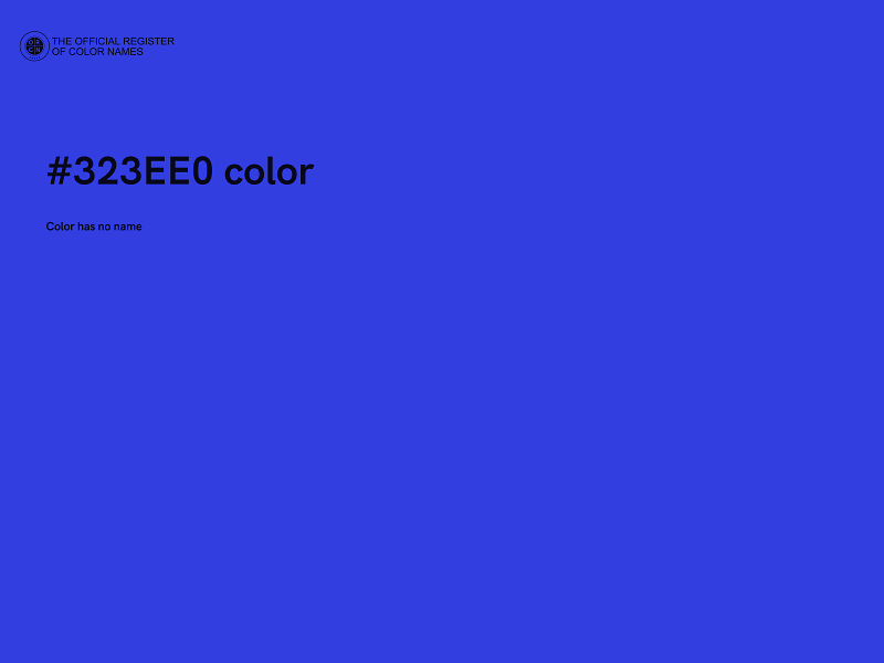 #323EE0 color image