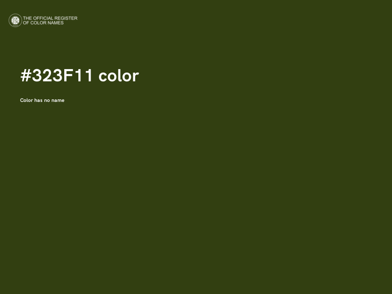 #323F11 color image