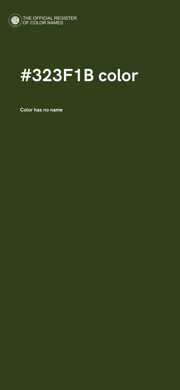 #323F1B color image