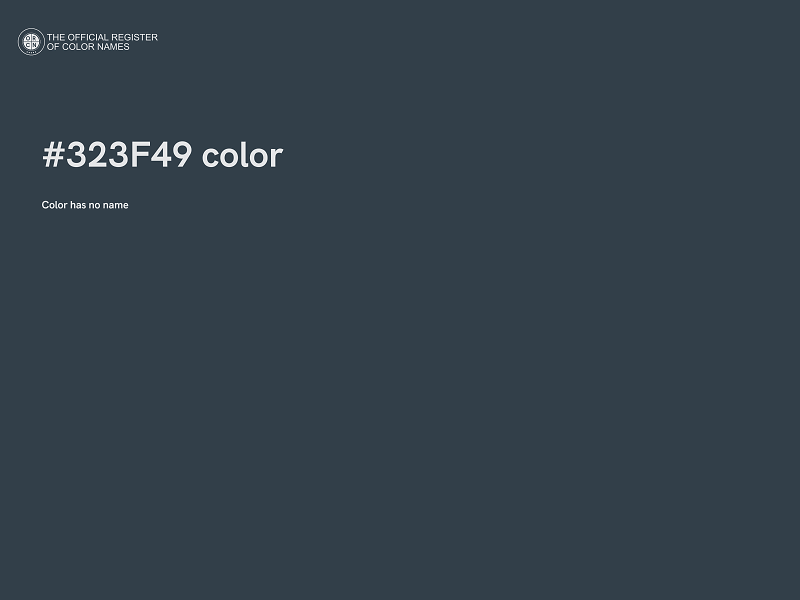 #323F49 color image