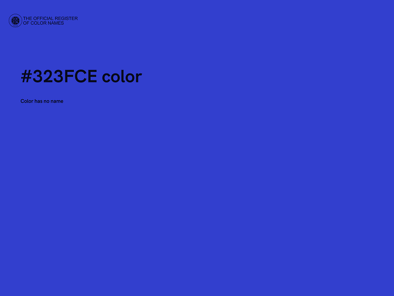 #323FCE color image