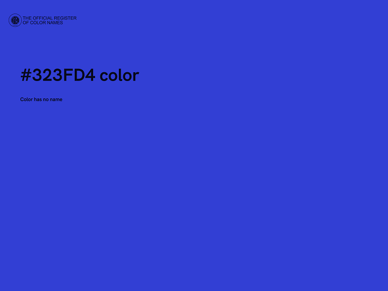 #323FD4 color image