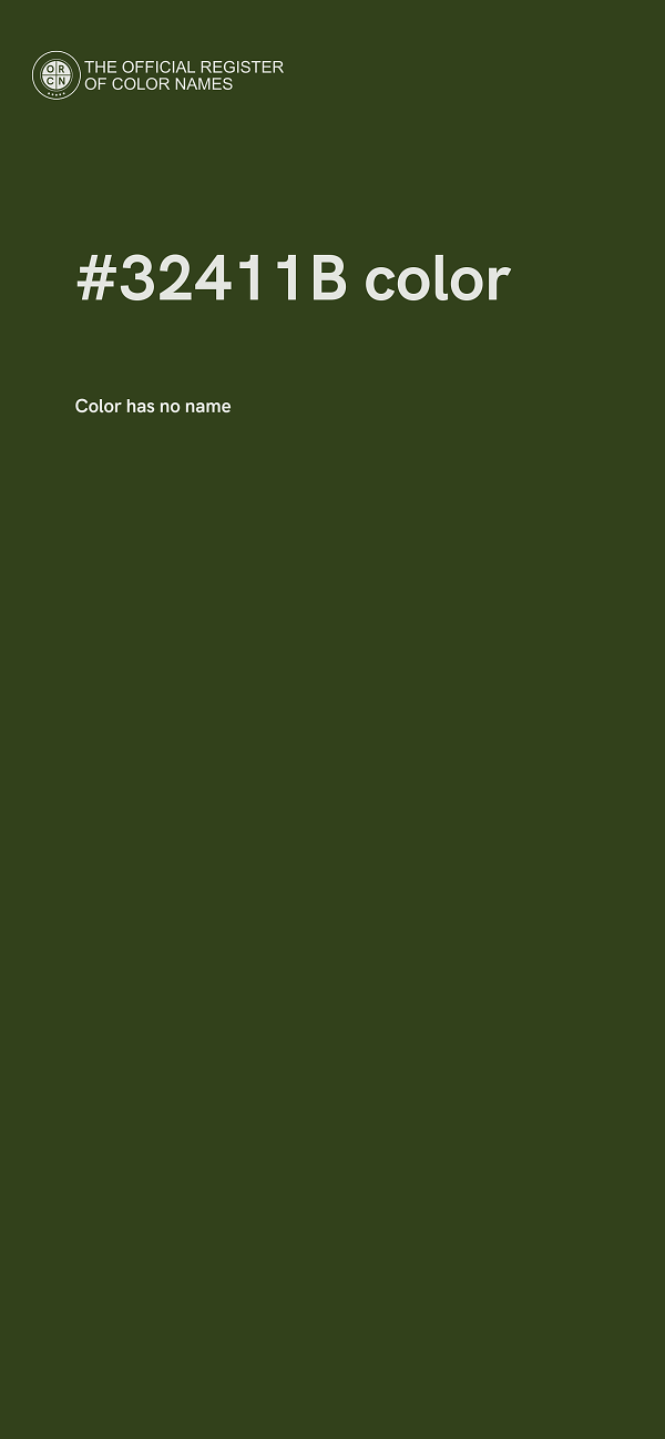 #32411B color image