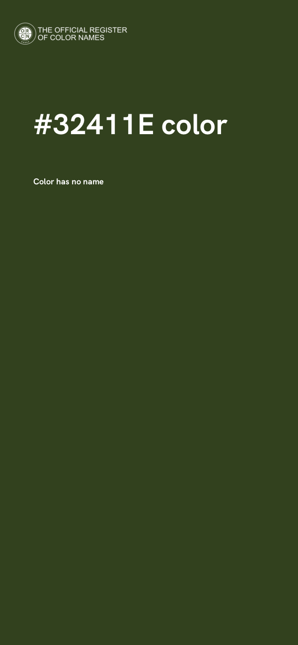 #32411E color image