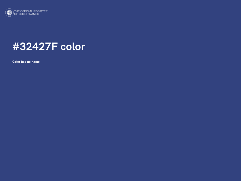#32427F color image