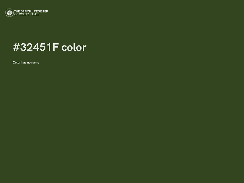 #32451F color image