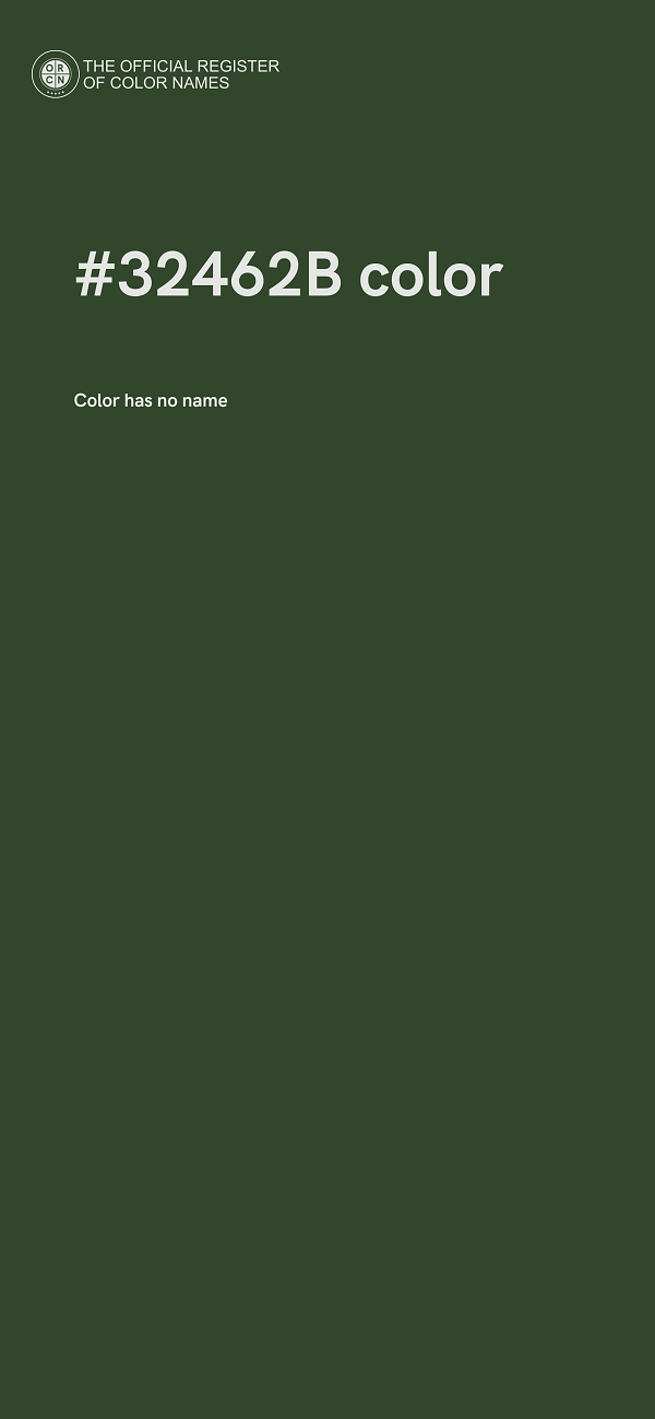 #32462B color image