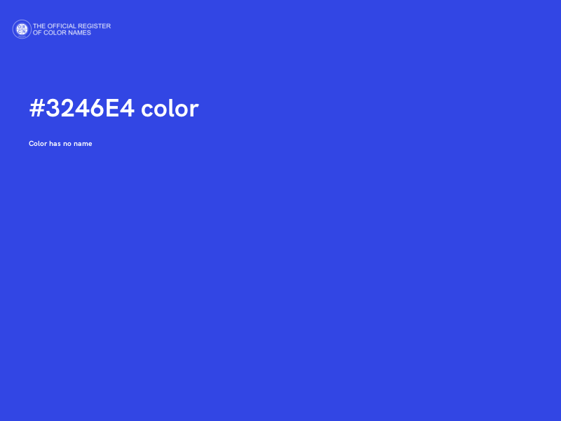 #3246E4 color image