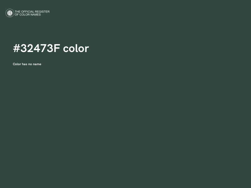 #32473F color image