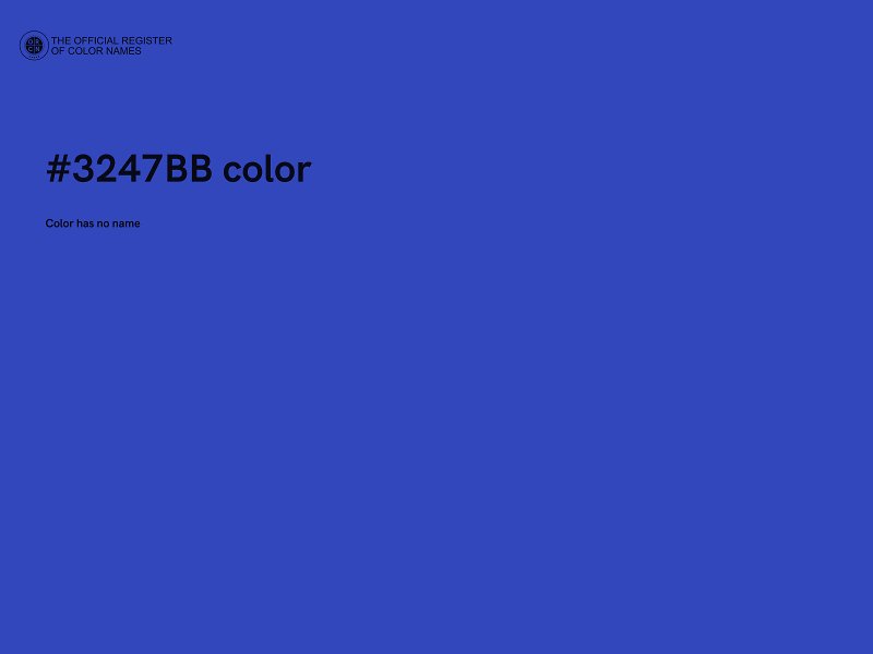 #3247BB color image
