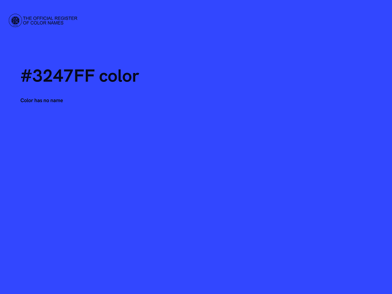 #3247FF color image