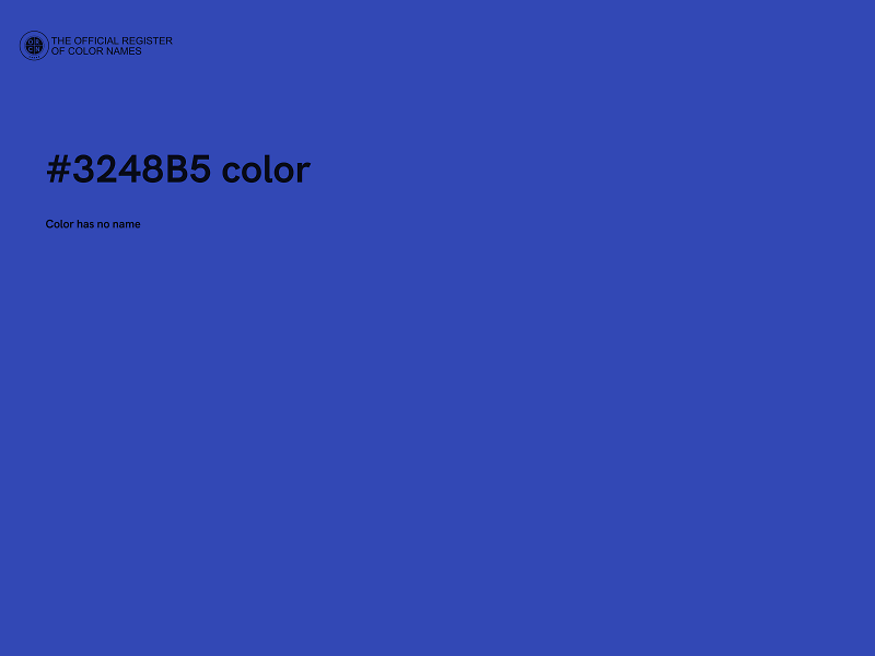 #3248B5 color image