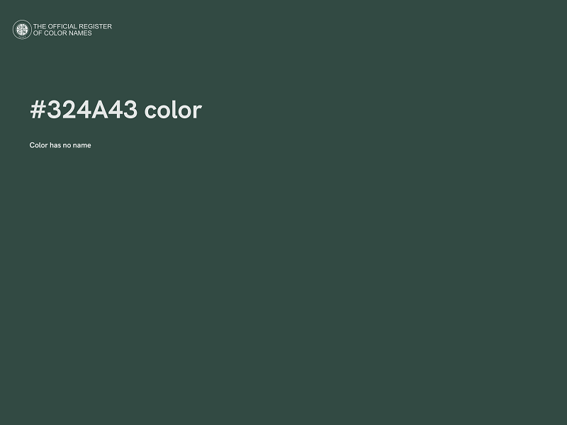 #324A43 color image