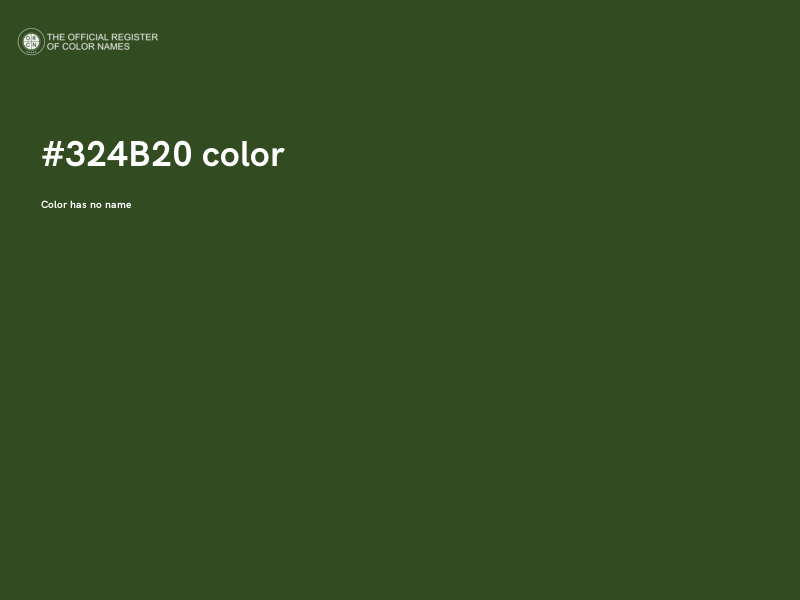 #324B20 color image