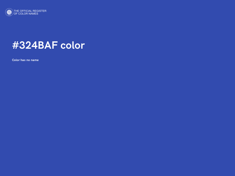 #324BAF color image