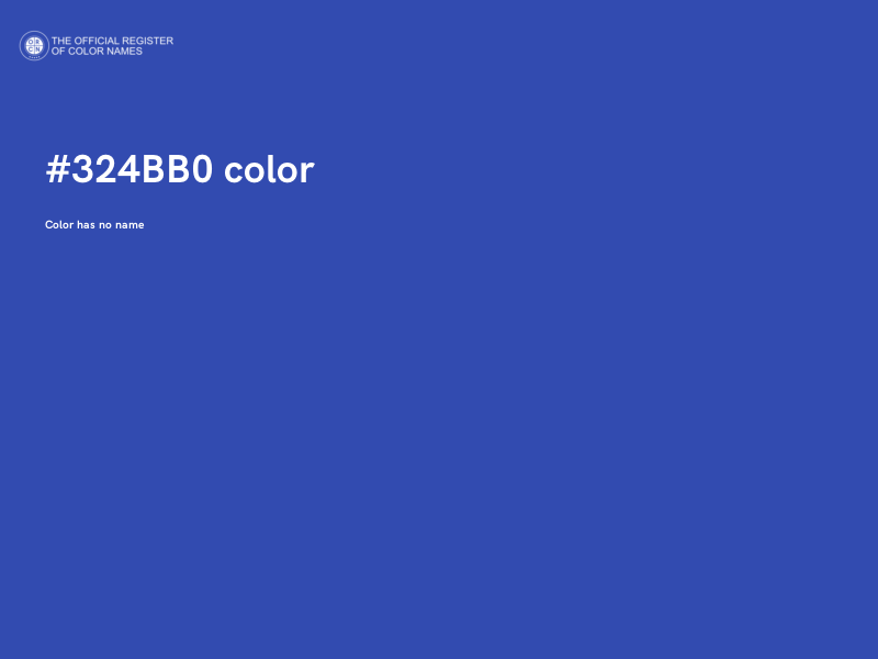 #324BB0 color image