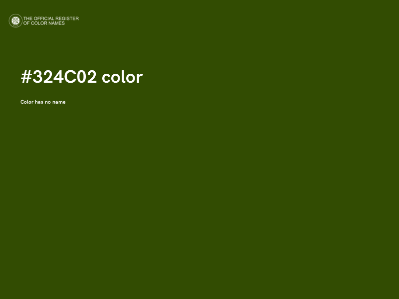 #324C02 color image