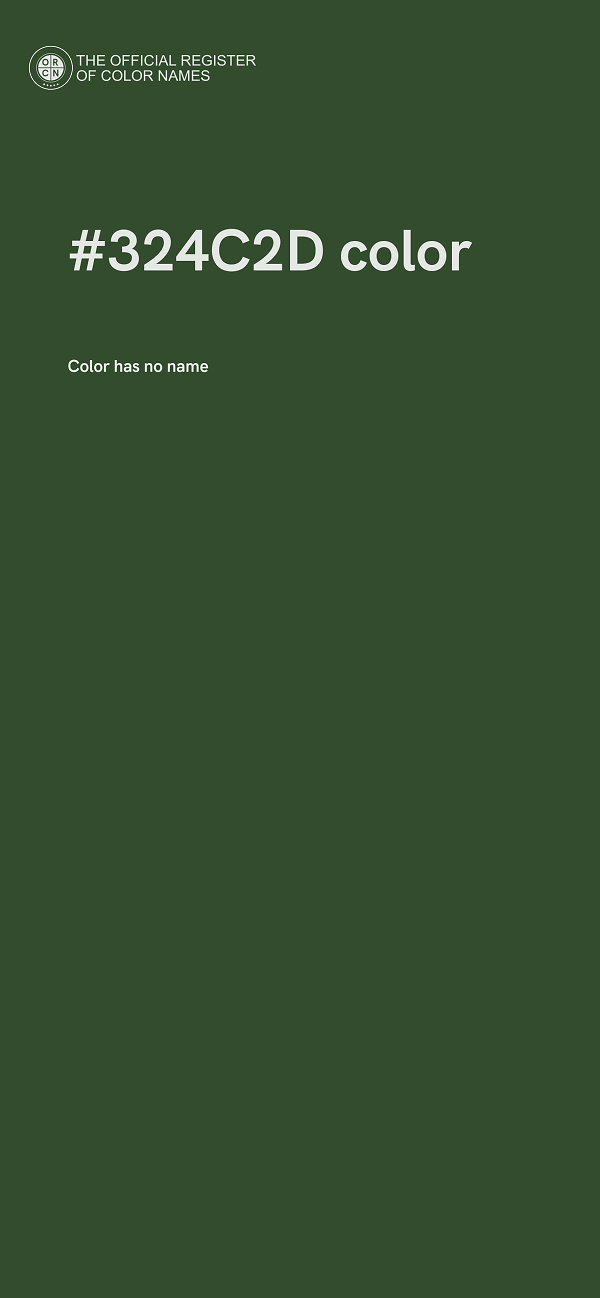 #324C2D color image