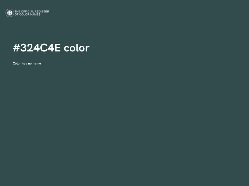 #324C4E color image
