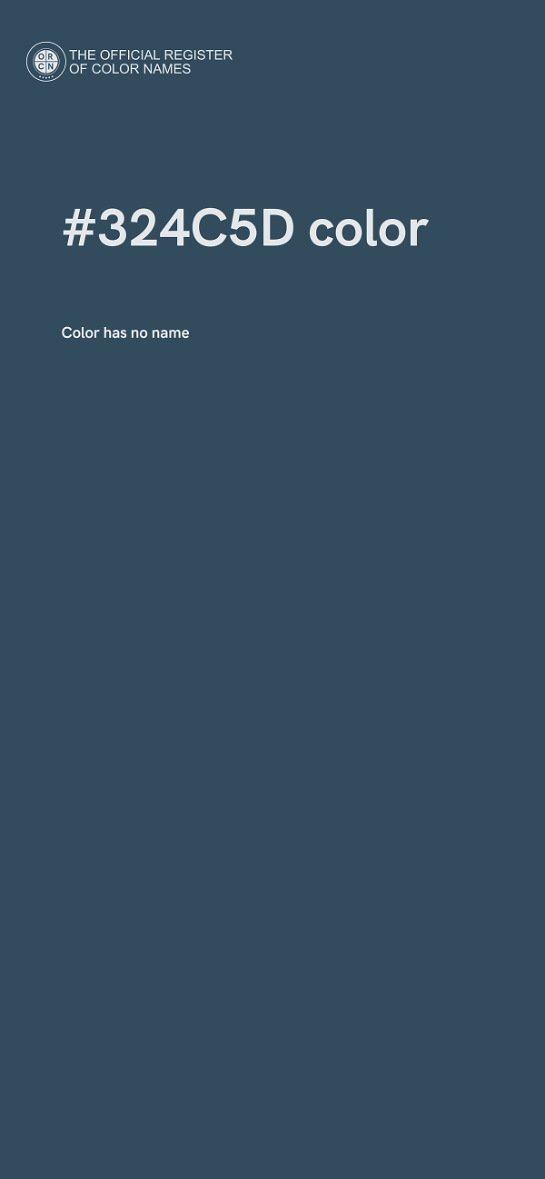 #324C5D color image