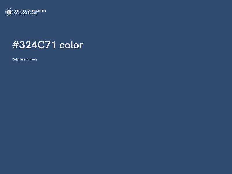 #324C71 color image