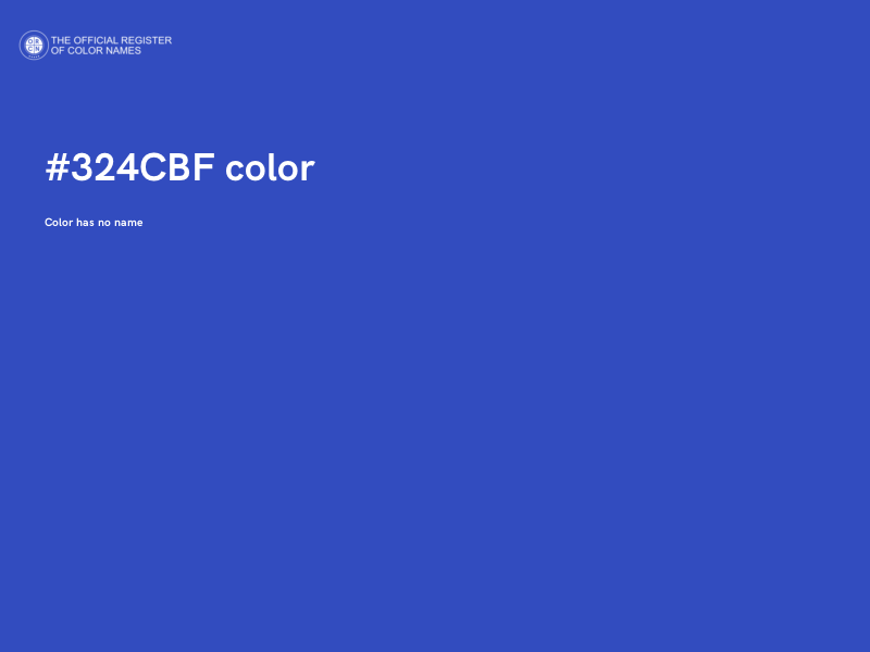 #324CBF color image