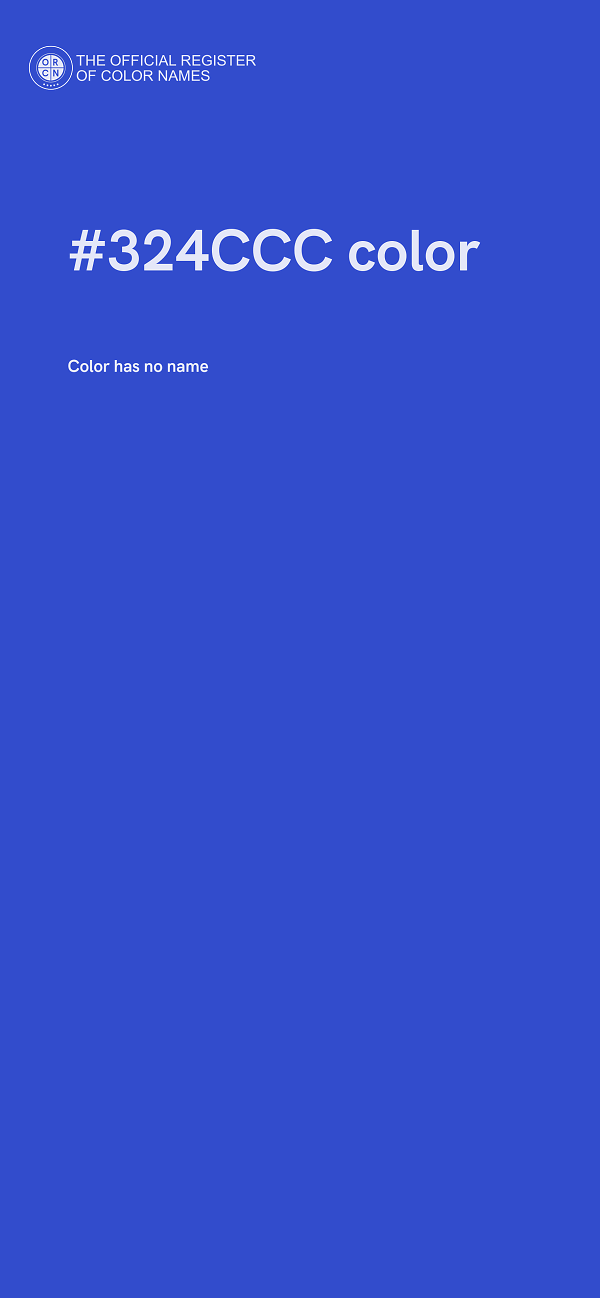 #324CCC color image