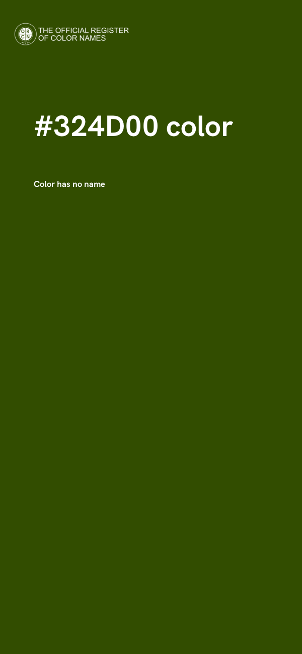 #324D00 color image
