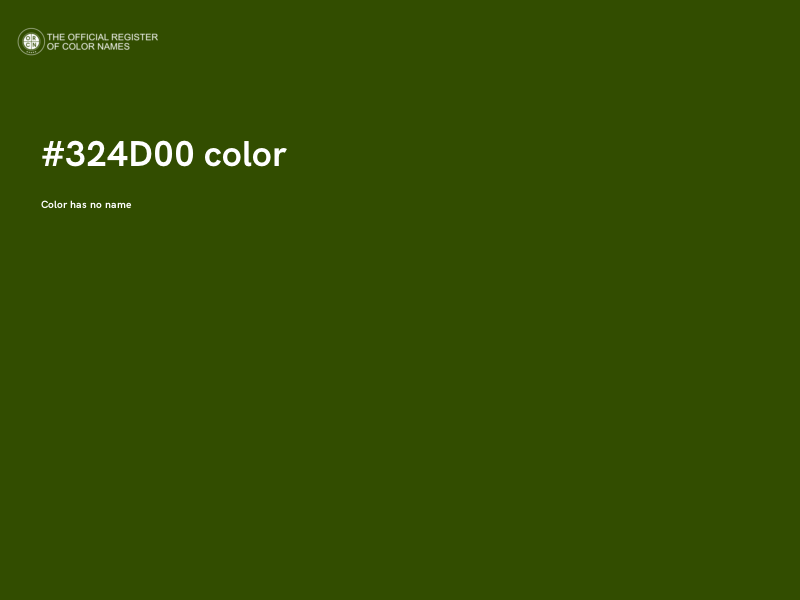 #324D00 color image