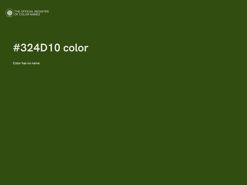 #324D10 color image