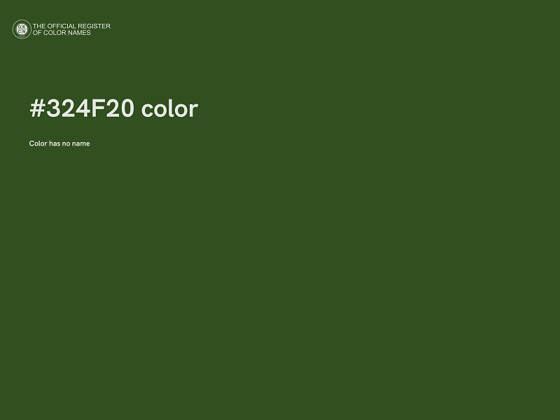 #324F20 color image