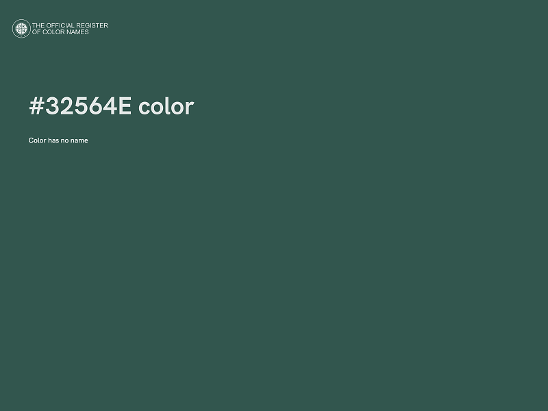#32564E color image