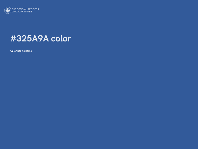 #325A9A color image