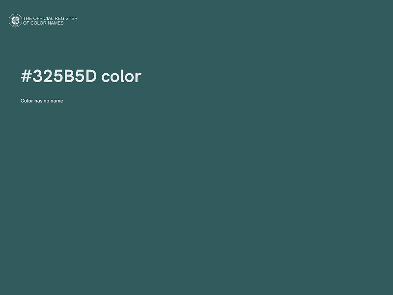 #325B5D color image