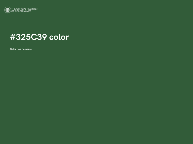 #325C39 color image