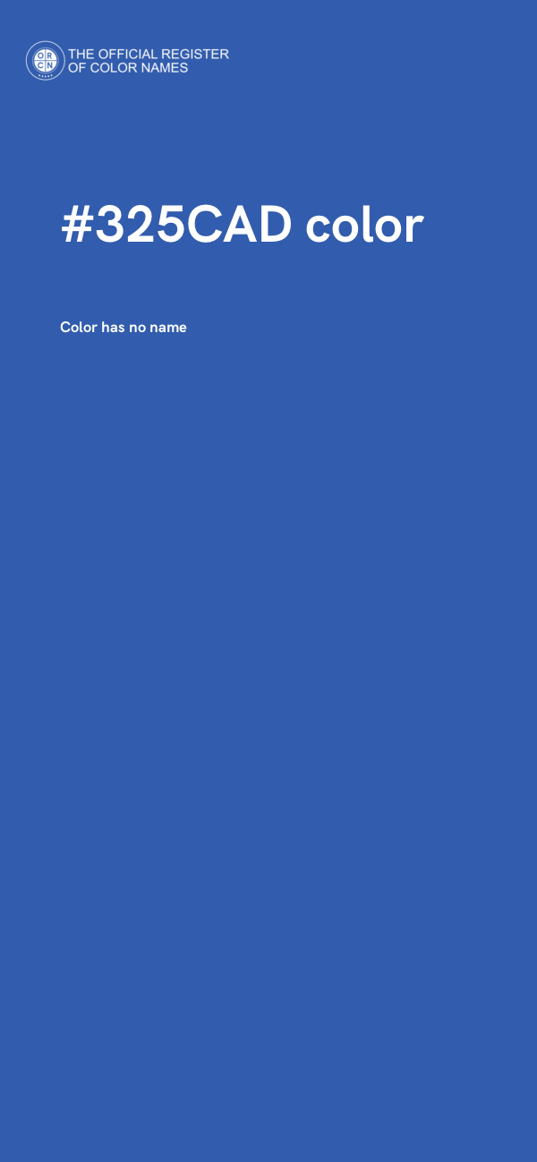 #325CAD color image